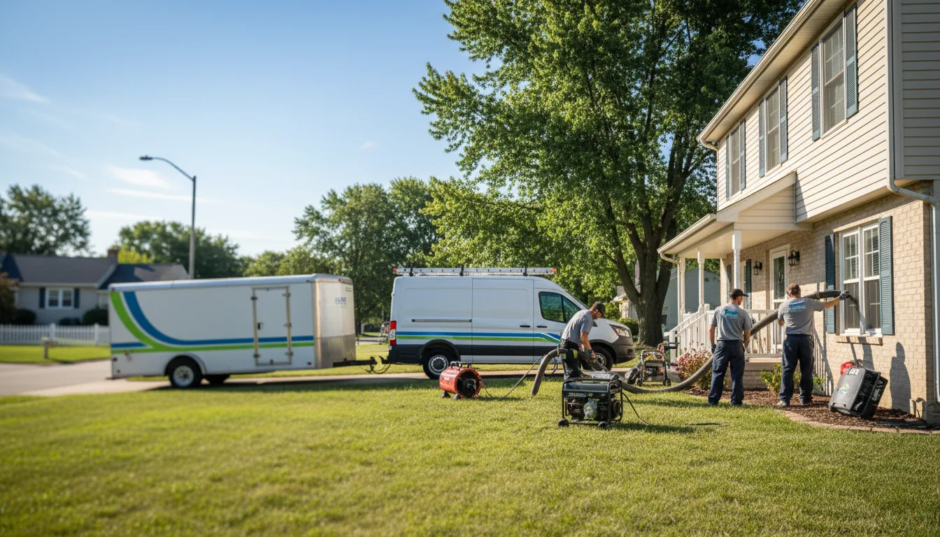 Flooded Basement Restoration And Cleanup With Repair in Deersville, OH near me